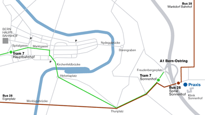 Stadtplan klein